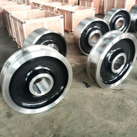 Cast Iron Crane Trolley Wheels 300-2300mm Diameter For Railway Cart Applied Mining