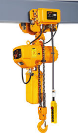 Yellow Color Motorised Chain Hoist 2T 3T 5T Lifting Usage Pendant Control
